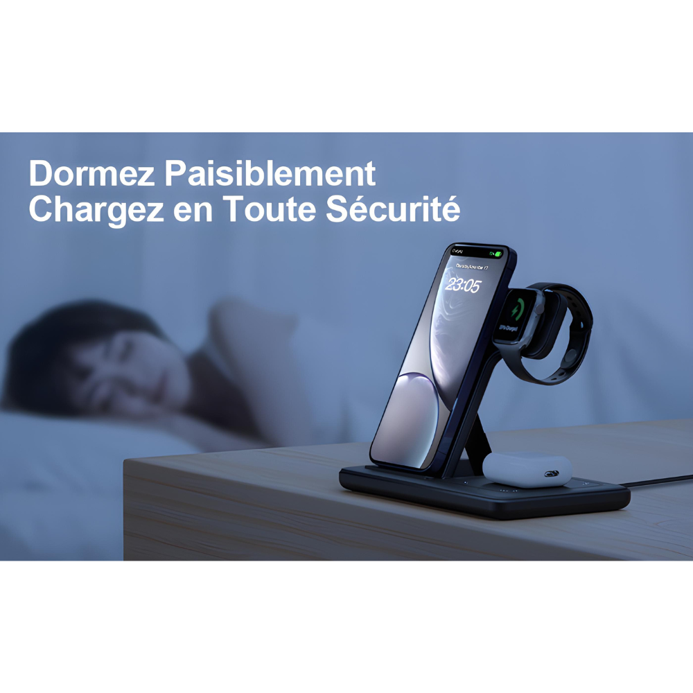 Chargeur magnétique 3 en 1