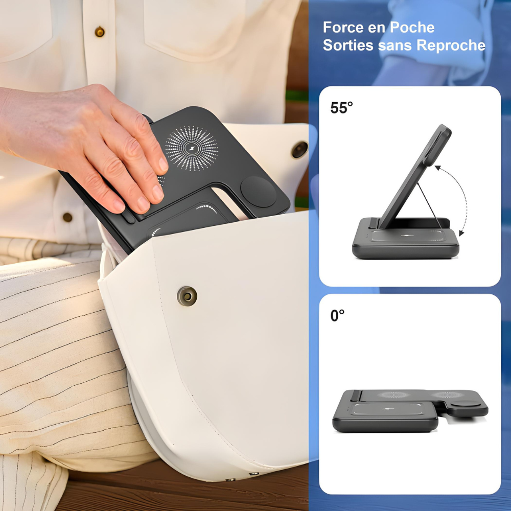 Chargeur magnétique 3 en 1