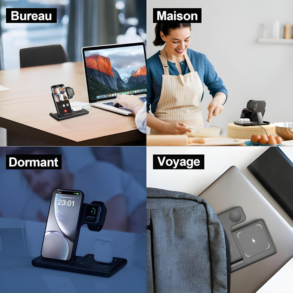 Chargeur magnétique 3 en 1